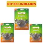Brinquedo Bolinhas de Catnip Erva dos Gatos Desidratada Kit 03 Pçs