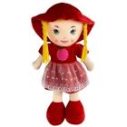 Brinquedo Boneca de Pano Pelúcia Infantil Maça Vermelho Castela - CASTELA BRASIL