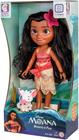 Brinquedo Boneca Princesa Moana 36cm e Porquinho Pua 8cm