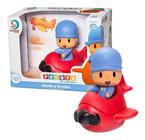 Brinquedo Boneco Pocoyo em Vinil Com Avião Monta e Encaixa - Cardoso Toys - Sid-Nyl