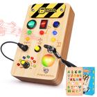 Brinquedo Busy Board TINTECUSA Montessori com luz LED que muda de cor