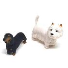 Brinquedo Cachorrinhos Em Miniatura West Higland E Salsicha 6cm Gulliver