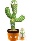 Brinquedo Cactus Falante com Músicas e Gravador de Voz - Ajuste de Volume e Dança
