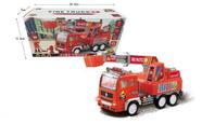 Brinquedo Caminhão Bombeiro Fire Truck com Luzes E Sons