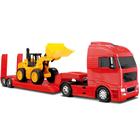 Brinquedo Caminhão Diamond Truck Com Trator Carregadeira 1322 - Roma