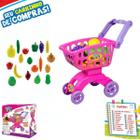 Brinquedo Carrinho Compra Divertida Frutas Legumes Infantil.