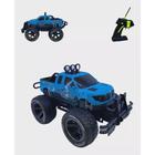 Brinquedo Carrinho Controle Remoto Recarregável Off Road Jeep Caminhonete(Azul)