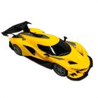 Brinquedo Carrinho De Controle Remoto Amarelo Com Led nos Faróis Racing Control Thunder Multikids - BR1645