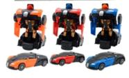 Brinquedo Carrinho De Corrida Transformers Robo Luz Som Cores variadas - toys