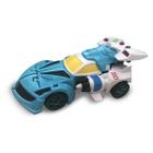 Brinquedo Carrinho Vira Robo Azul E Branco Toyng