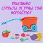 Brinquedo Carriola De Praia Com Acessorios Infantil Divertoys