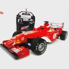 Brinquedo Carro Controle Remoto deluxe car Fórmula 1 Vermelho