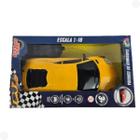 Brinquedo Carro De Controle Remoto Amarelo R3156 - Bbr Toys