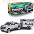 Brinquedo Carro Pick up Country Club com Trailer e Cavalo