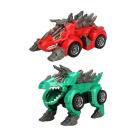 Brinquedo Carro Robô Dinossauro Transformes Monstro Luz E Som. - Toy king