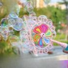 Brinquedo Catavento Com Molde Para Bolhas De Sabão Giratório Colorido Arco-iris Moinho De Vento