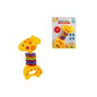 Brinquedo Chocalho Girafa com Argola Crianças 6 Meses