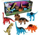 Brinquedo Coleção Dinossauros Evolução c/6 Dinossauro. - adijomrar