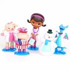 Brinquedo colecionável Wokex, 5 peças Doc McStuffins Stuffy Lambie Figu