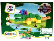 Brinquedo Conjunto Blocos De Montar Infantil Para Criança - Animal Crocodilo Jacaré - Fan Fun Criar - Qboidz - New Toys