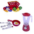 Brinquedo Cozinha Infantil Kit Menino Mercado 19 Peças