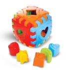 Brinquedo Cubo Colorido Com Blocos de Montar 5 Peças Maral Baby Clube