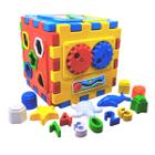 Brinquedo Cubo Didático Educativo Grande de Montar Encaixe Plaspolo 20 Peças