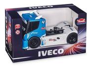 Caminhão Caçamba de Fricção com Luz e Som - Construção - City Truck - Azul  - 1:16 - Yes Toys - superlegalbrinquedos