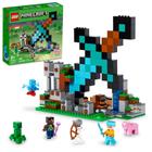 Brinquedo de construção LEGO Minecraft The Sword Outpost 21244 Kids 8+