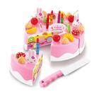 Brinquedo de cozinha DIY Cutting Cake Birthday para crianças