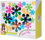 Brinquedo de encaixar e montar star plic - estrela
