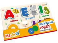 Jogo de encaixe didatico trem e gato de madeira mdf com 13 pecas 31x24cm -  CONECTA - Brinquedos Educativos - Magazine Luiza