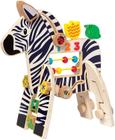 Brinquedo de madeira de manhattan para brinquedo de madeira zebra zebra