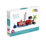 Brinquedo De Madeira Quebra-Cabeça 3D Piratas Babebi