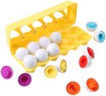 Brinquedo de ovo divertido dimple - Brinquedos de Ovos de Páscoa STEM Infantil - Brinquedos de Reconhecimento de Forma para Crianças - Brinquedos de Classificação de Cores Educacionais - Brinquedos de Aprendizagem Montessori para Menino e Menina - Pla