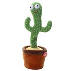 Brinquedo de Pelúcia Cactus Dançante com Música e Luzes