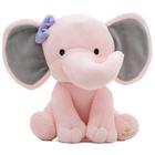 Brinquedo de Pelúcia Elefante KINREX para Bebês - 9cm - Rosa