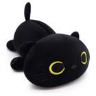 Brinquedo de pelúcia JIAJEGTGT Cute Cat 20 cm preto para crianças