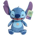 Brinquedo de pelúcia Just Play Disney Stitch Crack Me Up 28 cm com som