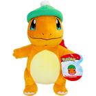 Brinquedo de pelúcia Pokémon Charmander Holiday Seasonal de 20 cm com chapéu