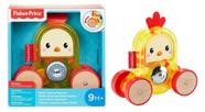 Brinquedo de Puxar e Empurrar Pintinho Surpresas Sobre Rodas - Fisher Price - GML82 - Mattel