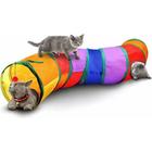 Brinquedo de túnel em forma de S para gatos Pet Cat Rainbow Wokex 123 cm x 25 cm