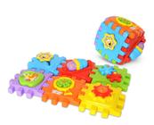 Brinquedo Didático Cubo Blocos de Montar Infantil Colorido Smart Cube Maral