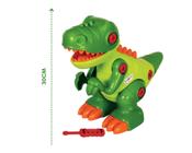 Brinquedo dinossauro infantil t-rex desmontável c/ som e chave articulado - maral