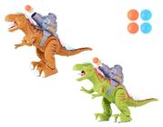 Brinquedo dinossauro lança bola com som e luz - TOYS