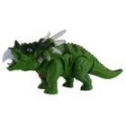 Brinquedo Dinossauro Plástico Com Luz E Som 3 Pilhas Verde - Toda Casa