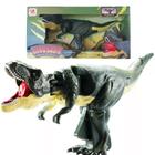 Brinquedo Dinossauro T-rex Manual Gatilho Luz E Som Realidade - Long Xiang Heng