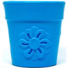 Brinquedo Dispenser Flower Pot Sodapup Mordedor Recheável Vaso de Flores Cães Grande - Azul