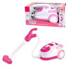 Brinquedo Dm Toys 6673 Infantil Aspirador De Pó Rosa Com Luz