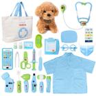 Brinquedo Doctor Kit Meland para crianças com brinquedo para cães e bolsa de transporte